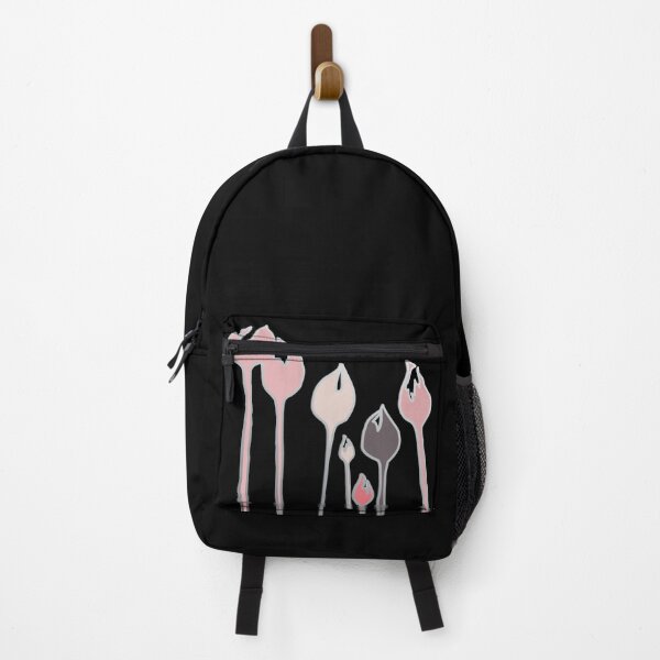 Item preview, Elegant Art Deco wild tulip flowers dancing in the wind - baby blush pink, black and white. designed and sold by Caroline Laursen.