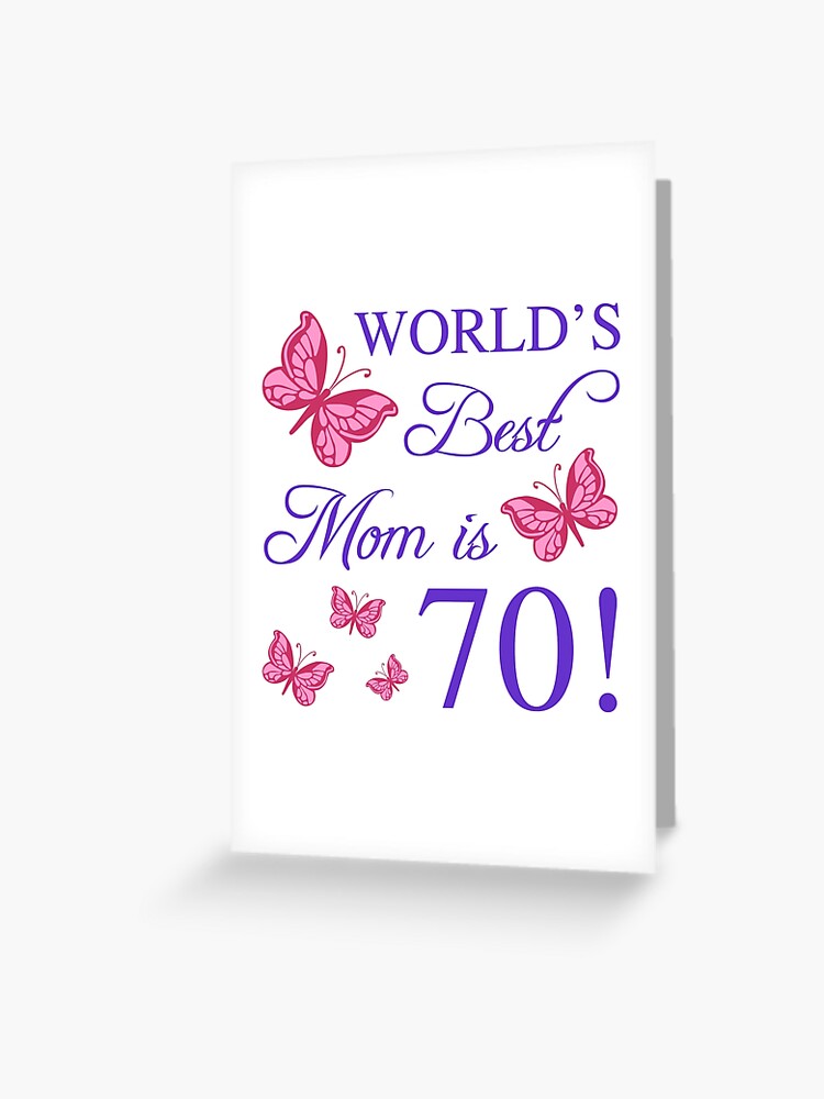 Carte Joyeux Anniversaire 70 Ans Maman – Beaucoup D'amour Pour La Meilleure Maman Dans Le Monde – 70 Aujourd'hui