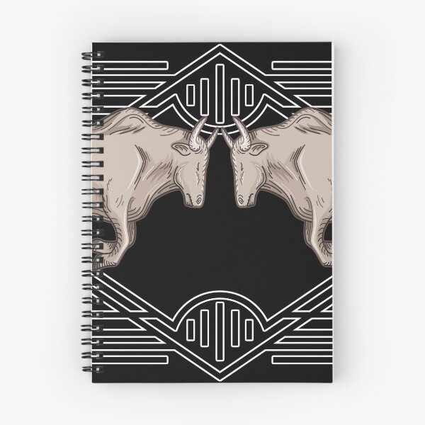 Item preview, Art Deco Two Bulls Frame Logo designed and sold by 108dragons.