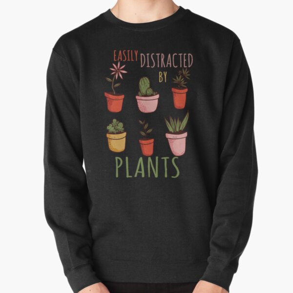 Vista previa del artículo con la obra «Fácilmente Distraído por Plantas Lindas Plantas de Interior», diseñado y vendido por ForFunDesigns.