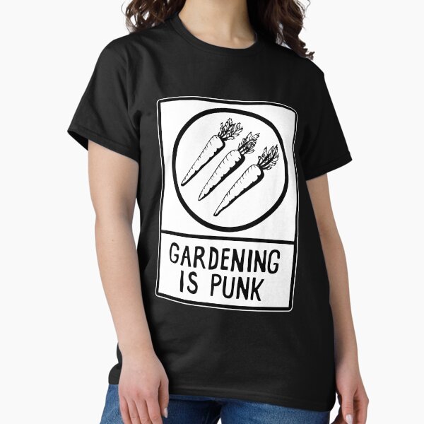 Item preview, gardening is punk w | antifascist 3 arrows designed and sold by craftordiy.art.