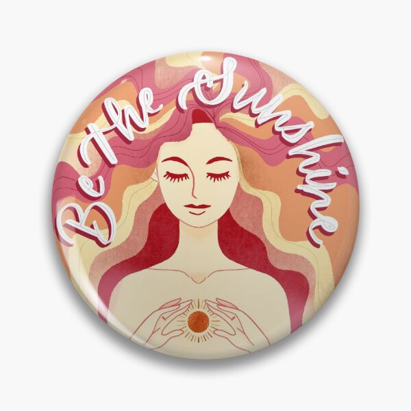 Item preview, Be the sunshine sticker with a girl in pink tones designed and sold by Alendra.