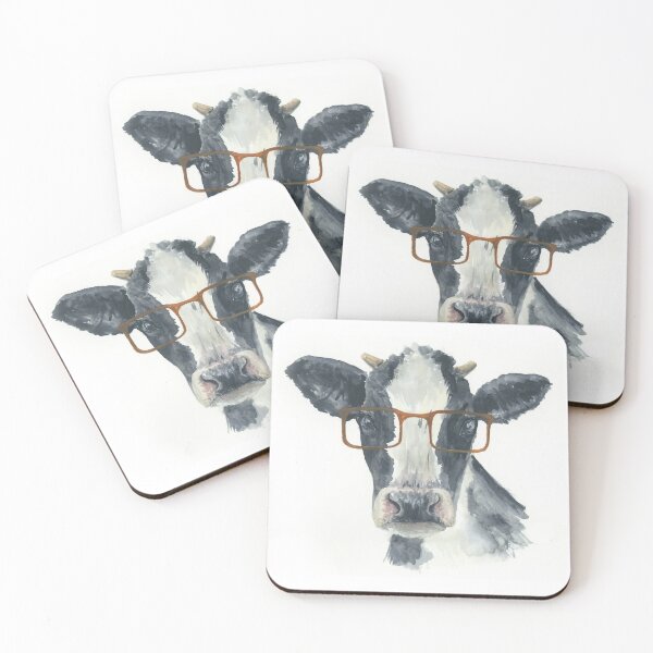 Item preview, Hipster Cow designed and sold by sarahvogelart.