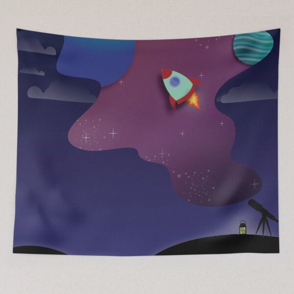 Item preview, Outerspace night designed and sold by myseptember18th.