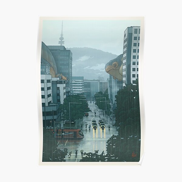 36 views of Black Mountain: the Canberra La Niña sky cetacea migration (prints) Poster