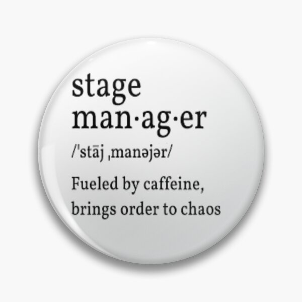 Item preview, Stage Manager Merch designed and sold by WTCHShowFunding.