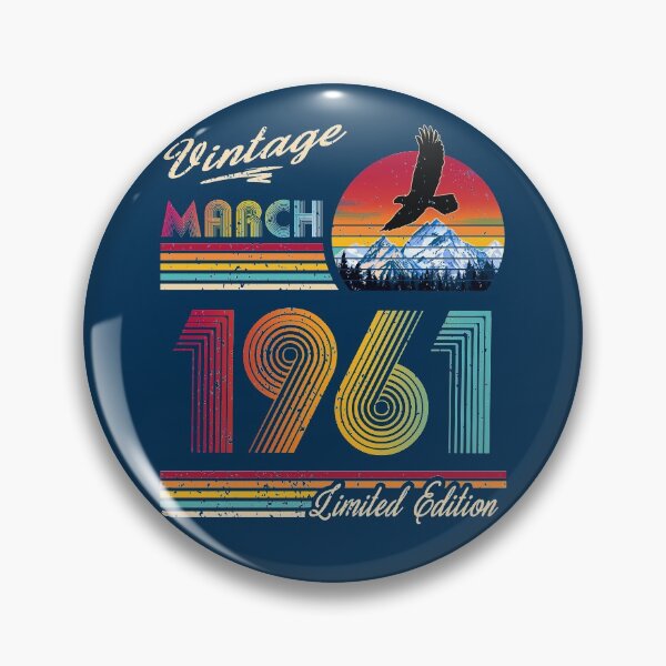 Item preview, March 1961 Birthday designed and sold by GreenSplash.