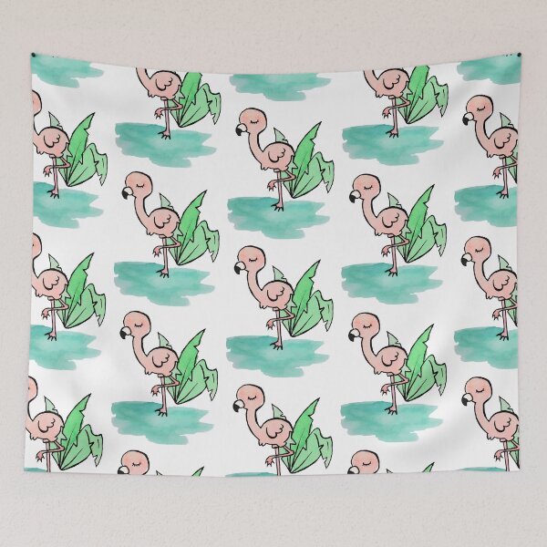 Item preview, Sleeping Flamingo (Watercolor) designed and sold by Freddy-Farmill.