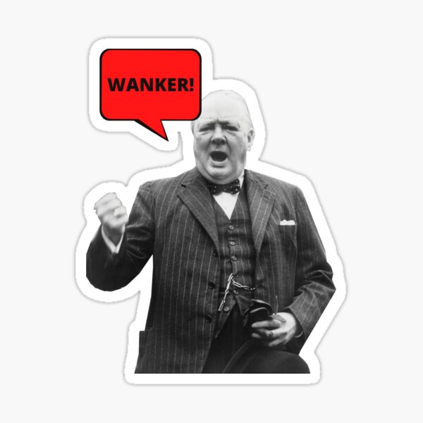 Churchill | Angry Sticker