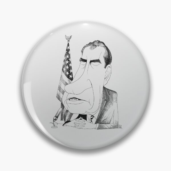 Item preview, President Richard Nixon Caricature - Edmund Valtman - Circa 1970 designed and sold by warishellstore.