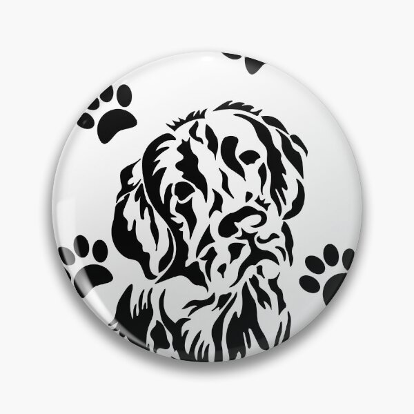 Item preview, Black lab with paw prints designed and sold by Loveinnerself.