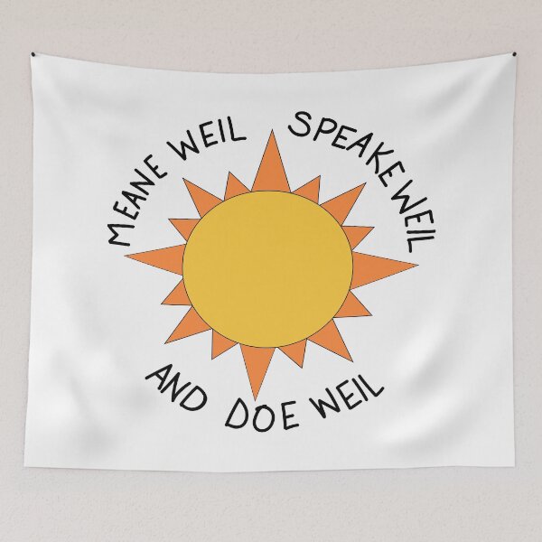 Item preview, Meane Weil Speak Weil Doe Weil - Scotland designed and sold by BrushedByGrace.