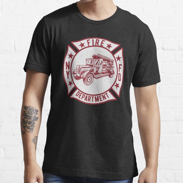 New York Fire Department Fire Truck Vintage Patch Essential T-Shirt