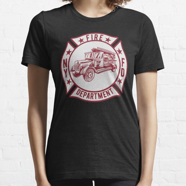 New York Fire Department Fire Truck Vintage Patch Essential T-Shirt