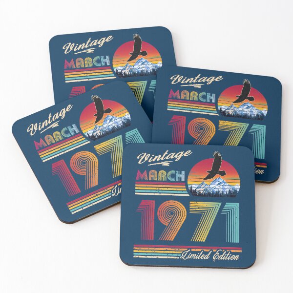 Item preview, March 1971 Birthday designed and sold by GreenSplash.