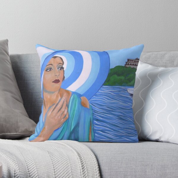 Lady of Leisure Throw Pillow