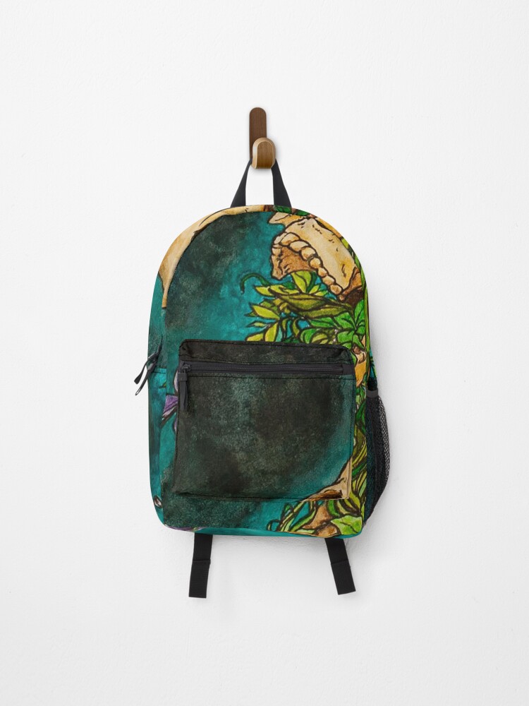Thumbnail 1 of 3, Backpack, Necrobotany designed and sold by InkWitchery.