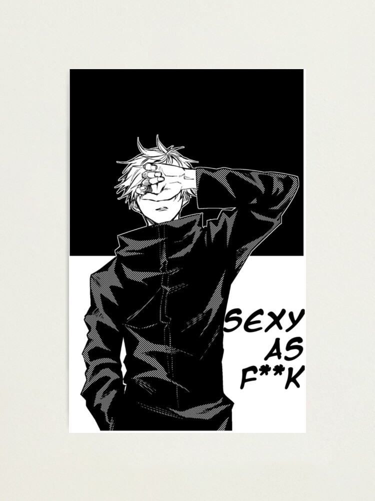 Sexy Satoru Gojo Jujutsu Kaisen Photographic Print By Woodpeckerk