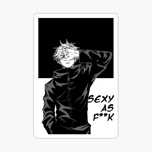 Sexy Satoru Gojo Jujutsu Kaisen Sticker For Sale By Woodpeckerk