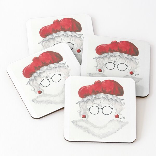 Item preview, Hipster Mrs. Claus designed and sold by sarahvogelart.