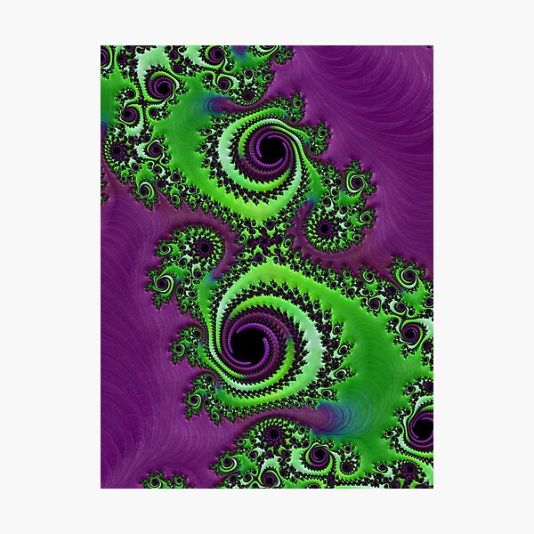 Artikelvorschau, Herrlicher purpurroter grüner Fractal entworfen und verkauft von OCDesigns2.