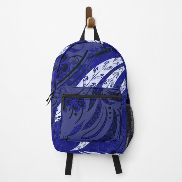 Item preview, Hawaiian Midnight Blue Tribal Floral Splash designed and sold by sunnthreads.
