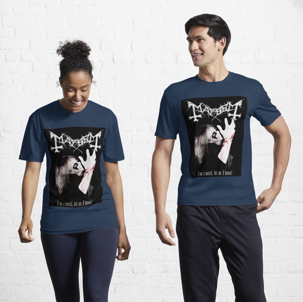 Vintage Mayhem Death Rock T-Shirt Men Women Round Collar Pure