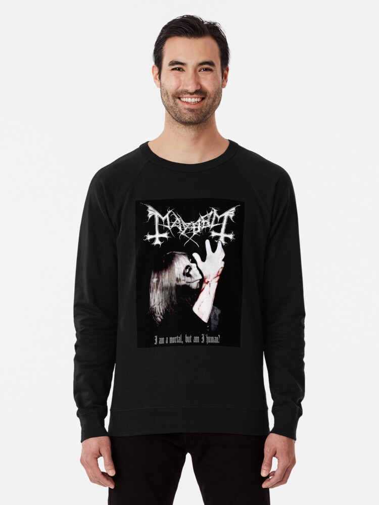 Mayhem T-shirt, Mayhem Tee, Mayhem Inspired Merch, Black metal T-shirt,  Dead Lightweight Sweatshirt for Sale by vamprotica-shop