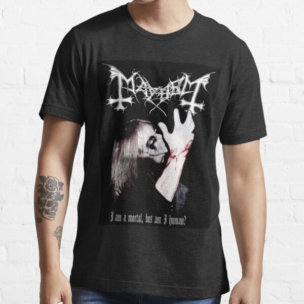 Mayhem t shirt, mayhem tee, mayhem inspired merch, black metal t shirt,  dead Essential T-Shirt for Sale by GeraldRoubos