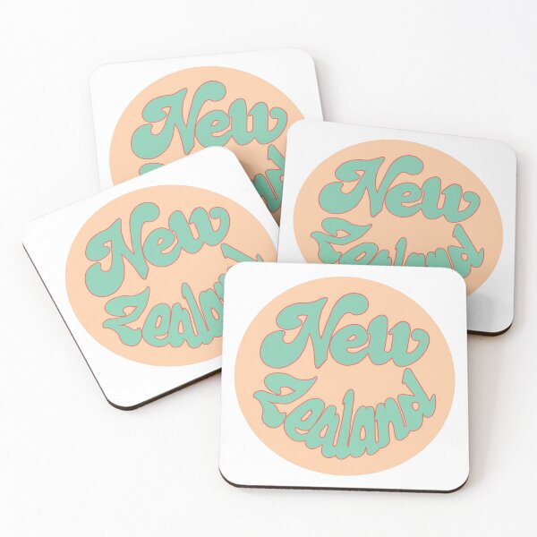 Item preview, New Zealand - Groovy Peachy Green designed and sold by MorganMcG.