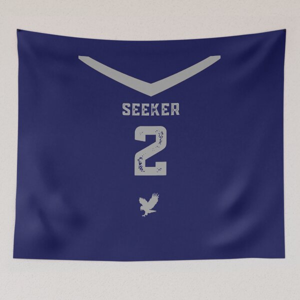 Item preview, Seeker Blue and Gray Eagle Crow sweater designed and sold by AlexWolfDesigns.