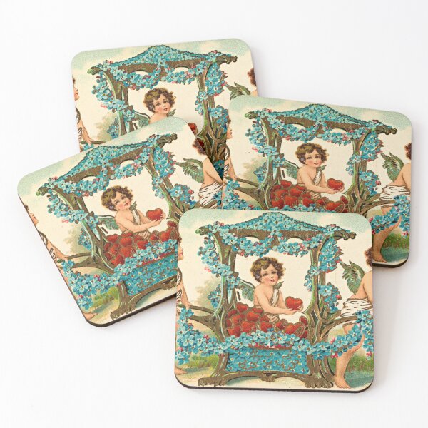 Item preview, Vintage Valentine's Day: Norweggian Cupids with Sedan Chair designed and sold by The Great  Art.