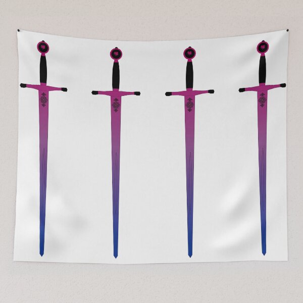 Item preview, Bi Pride Sword designed and sold by failephant-art.