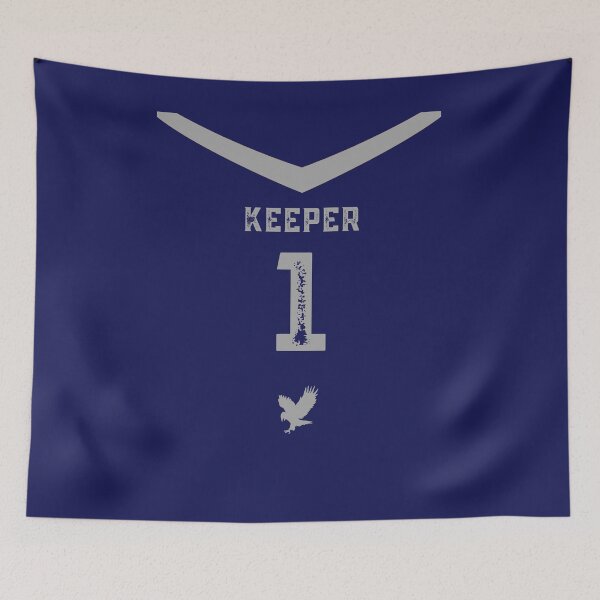 Item preview, Keeper Blue and Gray Eagle Crow Jersey designed and sold by AlexWolfDesigns.