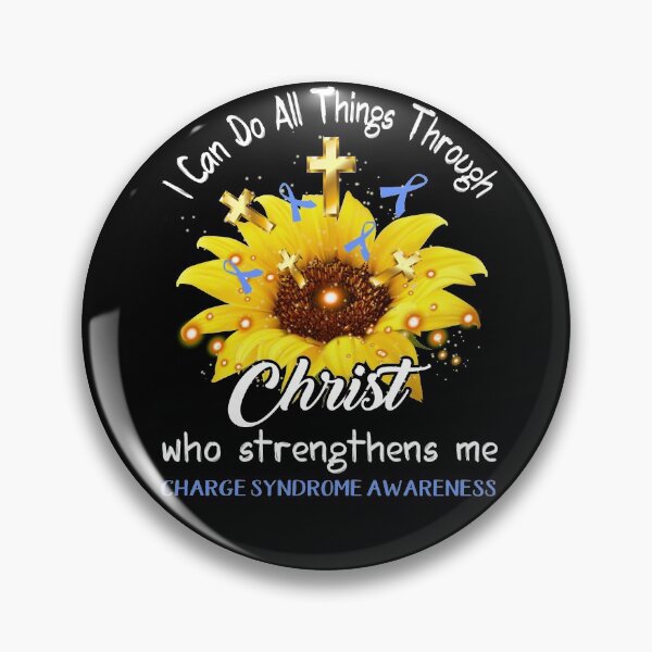 Item preview, I Can Do All Things Through Christ Who Strengthens Me Charge Syndrome Awareness designed and sold by rechardtee.