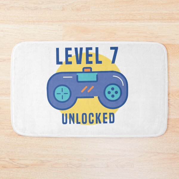Item preview, Kids Level 7 Unlocked Shirt Funny Video Gamer 7th Birthday Gift T-Shirt designed and sold by TheFlipRepublic.