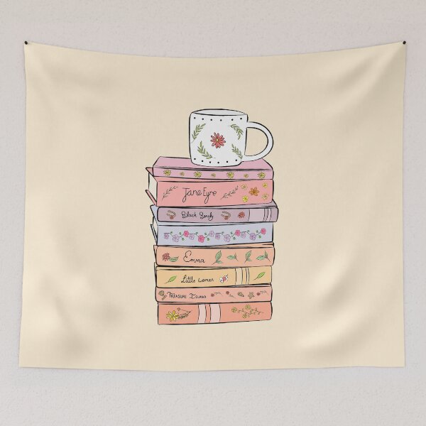 Item preview, Pile Of Books With A Mug designed and sold by Lizzamour.
