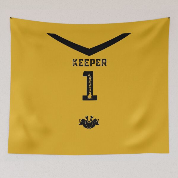 Item preview, Keeper Yellow and Black Badger Jersey designed and sold by AlexWolfDesigns.