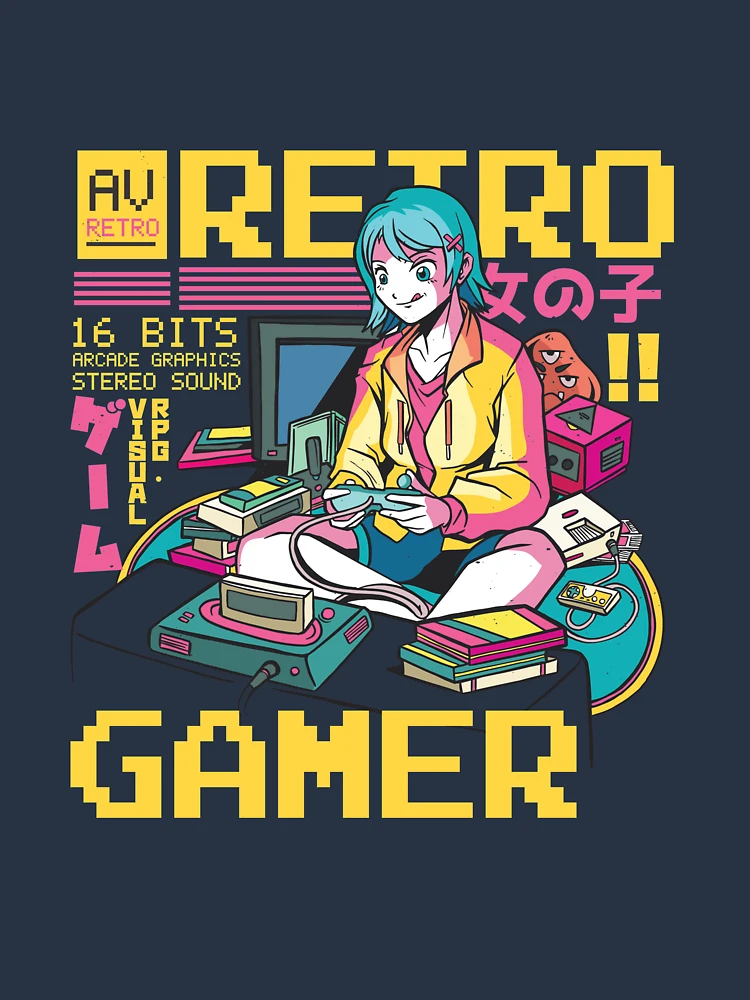 Thumbnail 6 von 6, Premium Oversized Pullover, Retro Gamer Japanese Anime Otaku Video Game Player Gear designt und verkauft von DynamicDesign.