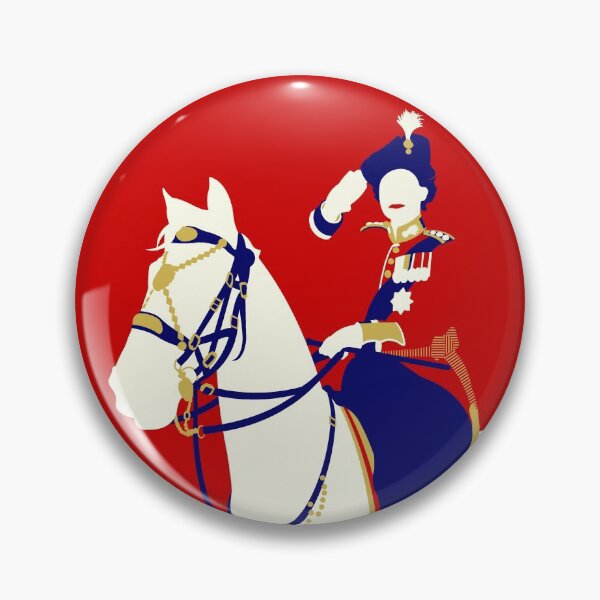 Item preview, Retro Queen Elizabeth Trooping the Colour designed and sold by YouNeedKitch.