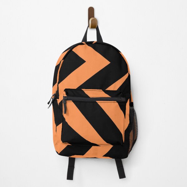 Item preview, Orange and Black Cross X Striped Pattern Design designed and sold by TheHappyK.