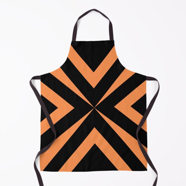 Item preview, Orange and Black Cross X Striped Pattern Design designed and sold by TheHappyK.