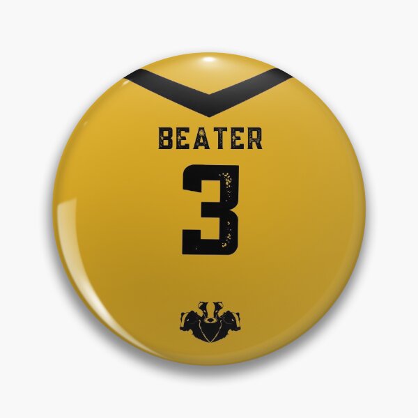 Item preview, Beater Yellow and Black Badger Jersey designed and sold by AlexWolfDesigns.