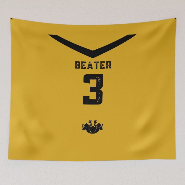 Item preview, Beater Yellow and Black Badger Jersey designed and sold by AlexWolfDesigns.