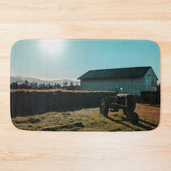 Item preview, Green Tractor on a Farm (color saturation edit) designed and sold by Grace Feucht.