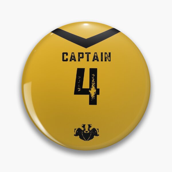 Item preview, Captain Yellow and Black Badger Jersey designed and sold by AlexWolfDesigns.