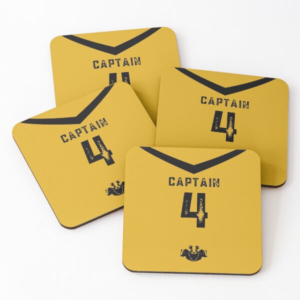 Item preview, Captain Yellow and Black Badger Jersey designed and sold by AlexWolfDesigns.