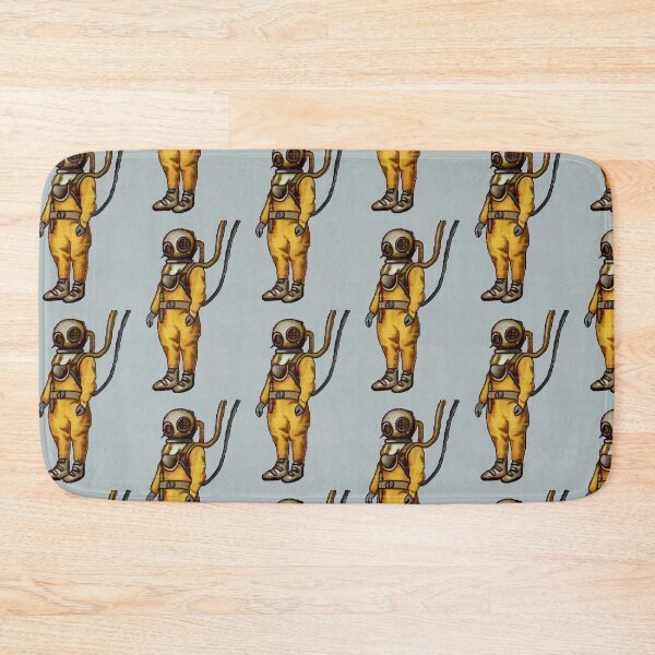Item preview, Vintage Diver with Diving Helmet Illustration URM designed and sold by urmaddad.