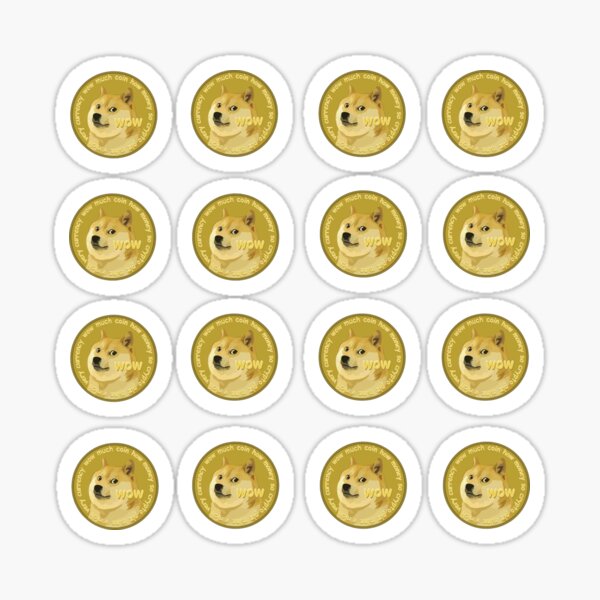 Artikel-Vorschau von Dogecoin To The Moon-Aufkleberpaket - Mittlere Größe, designt und verkauft von yumiso.