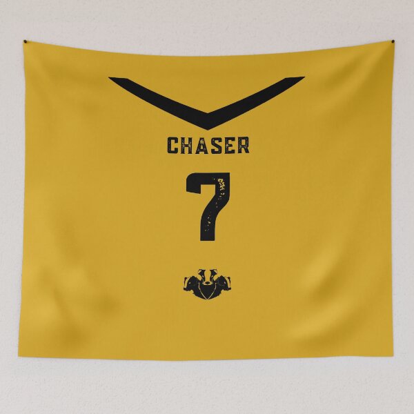 Item preview, Chaser Yellow and Black Badger Jersey designed and sold by AlexWolfDesigns.